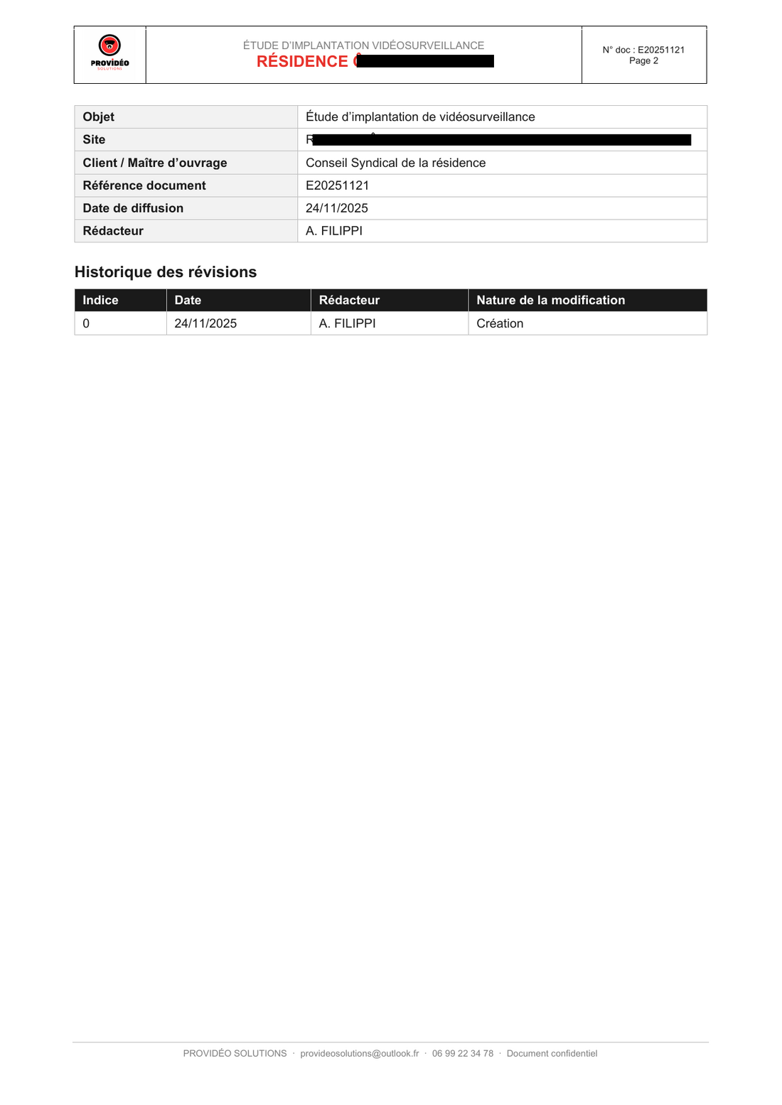 Étude d'implantation — page 2 sur 19