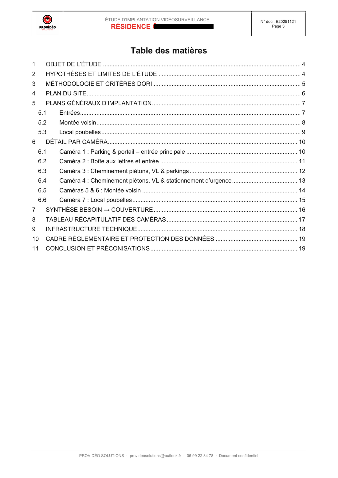 Étude d'implantation — page 3 sur 19